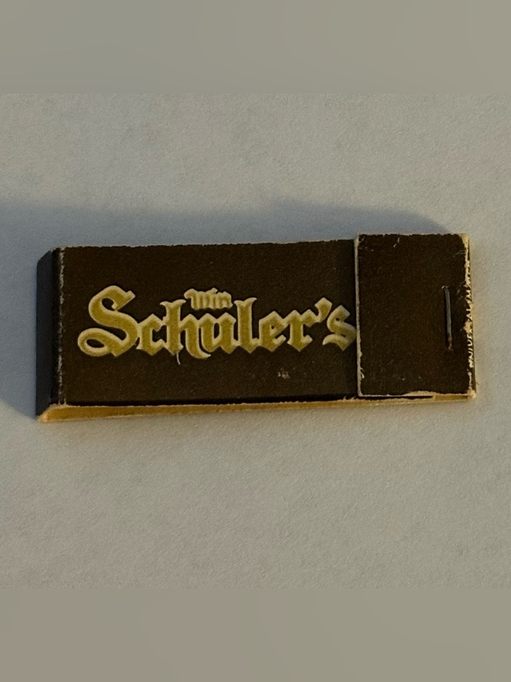Vintage Mini Matchbook Win Schulers Restaurant MI Michigan Matches